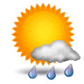 Docela hezky, ale později srážky Forecast icon